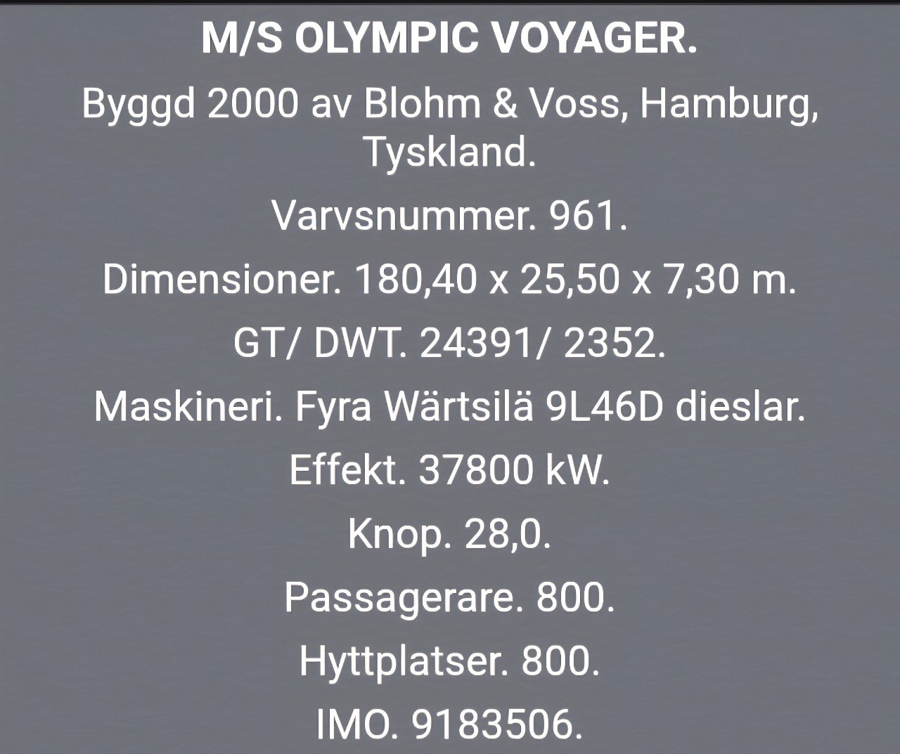 Bestevaer Cruise 1